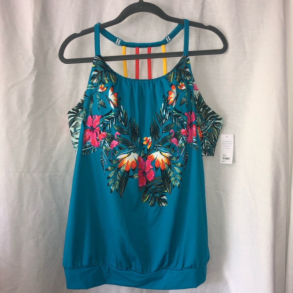 NWT, Fun tropical swim top!!